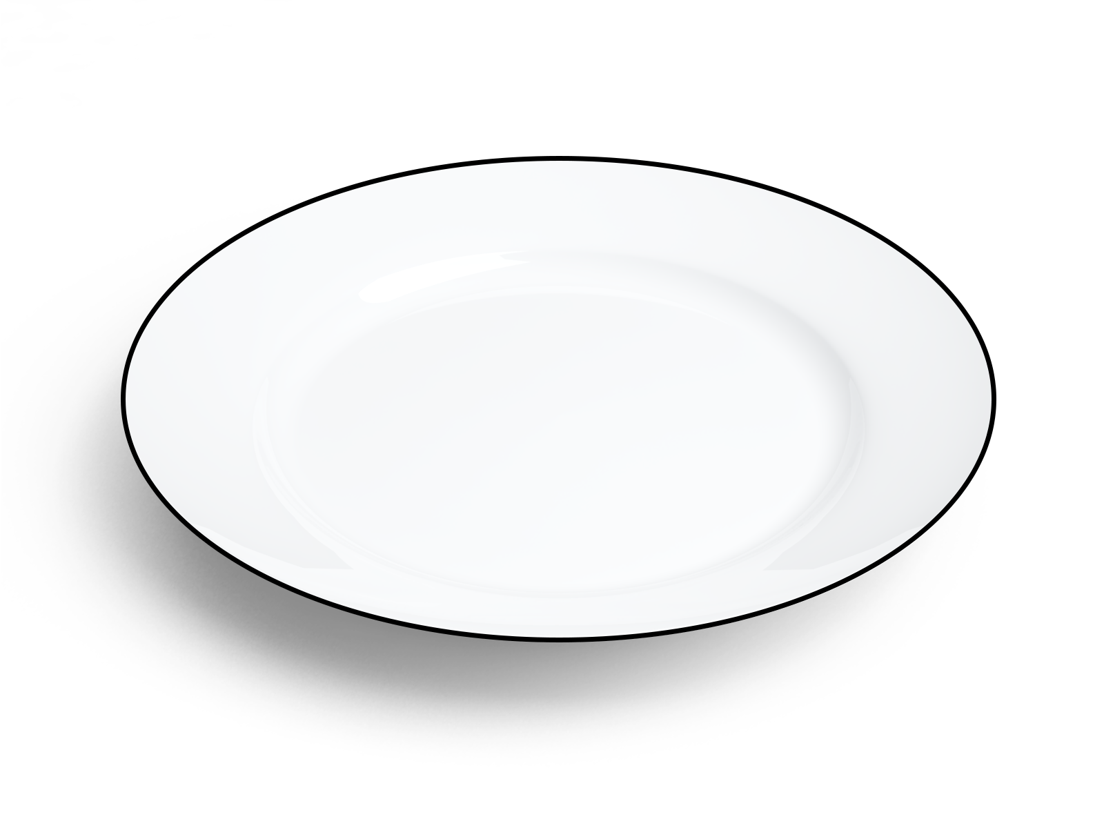 Plat rond or